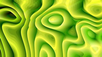 Swirling Green and Yellow Abstract