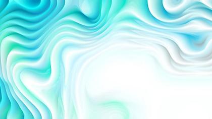 Flowing Aqua and White