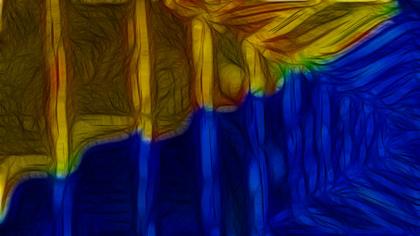 Abstract Blue and Yellow