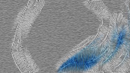 Abstract Feather Pattern