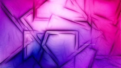 Geometric Abstract in Purple and Pink