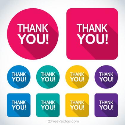 Thank You Flat Icons Free