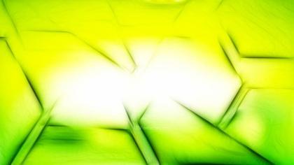Abstract Geometric Green and Yellow Background