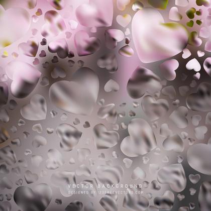 Abstract Meets Affection Pink Heart Designs