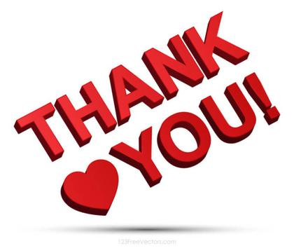 Thank You 3D Text Image