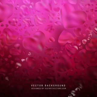 Dark Pink Heart Background