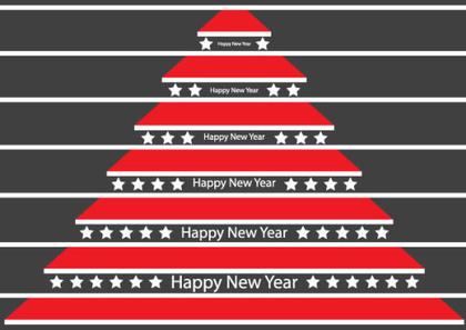 Christmas Tree Stairs Vector Art