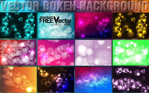 Free Vector Bokeh Backgrounds
