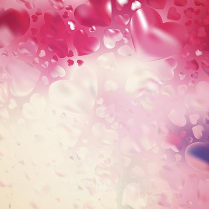 Abstract Valentines Day Light Pink Heart Background