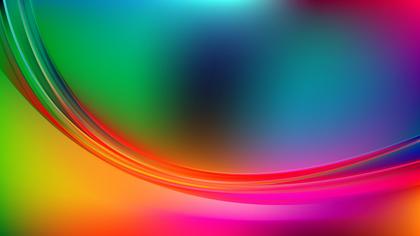 Colorful Abstract Curve Background Vector Illustration