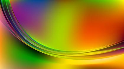 Glowing Abstract Colorful Wave Background Design
