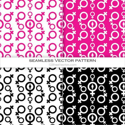 Female Symbol Seamless Pattern