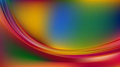 Abstract Glowing Colorful Wave Background Illustrator