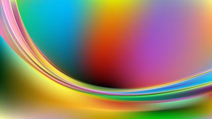 Abstract Colorful Wave Background