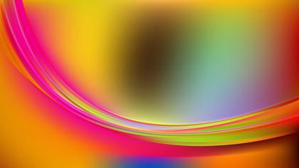 Abstract Colorful Wave Background Template