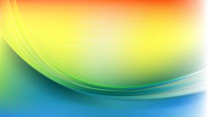 Abstract Colorful Wave Background Illustration