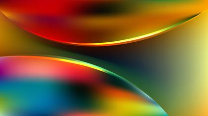 Glowing Abstract Colorful Wave Background Design