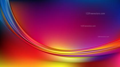 Abstract Glowing Colorful Wave Background Illustrator