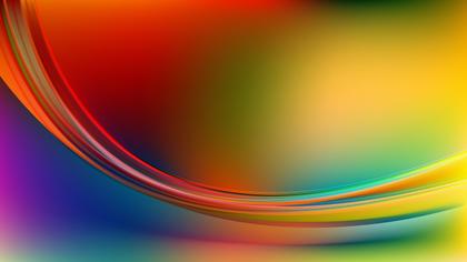 Abstract Colorful Wave Background