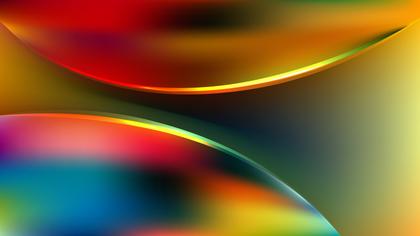 Abstract Colorful Shiny Wave Background