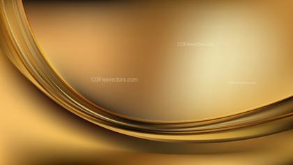 Gold Abstract Wave Background Template