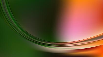 Free Download Orange and Green Abstract Wavy Background Vector Graphic