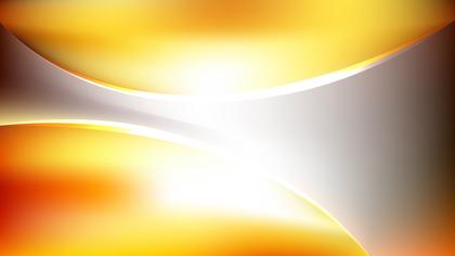 Abstract Orange and White Wave Background Template