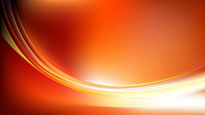 Orange and White Abstract Wavy Background Graphic
