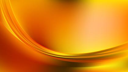 Abstract Orange and Yellow Wave Background