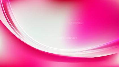 Glowing Abstract Pink and White Wave Background Vector Graphic