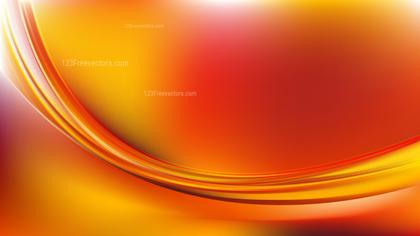 Abstract Red and Yellow Wavy Background Graphic