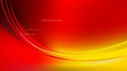 Glowing Abstract Red and Yellow Wave Background