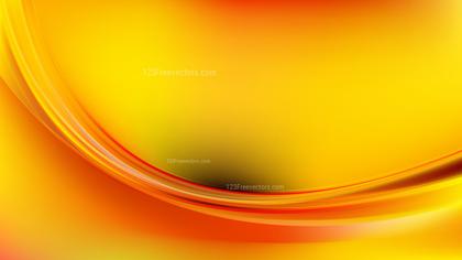 Glowing Red and Yellow Wave Background Graphic