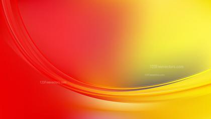 Abstract Glowing Red and Yellow Wave Background