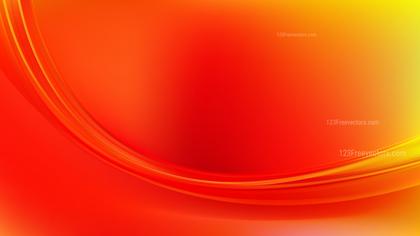 Glowing Abstract Red and Yellow Wave Background Vector Graphic