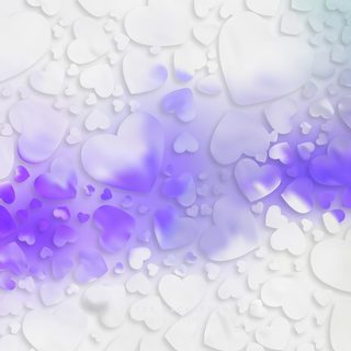 Valentines Day Light Purple Heart Background