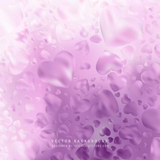 Abstract Light Purple Love Heart Background