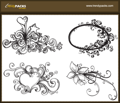 Free Hand Drawn Vector Ornaments