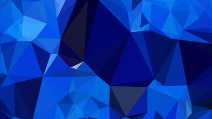 Abstract Cobalt Blue Polygonal Triangular Background