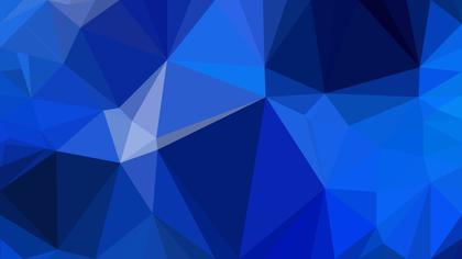Abstract Cobalt Blue Polygon Triangle Background Vector Illustration