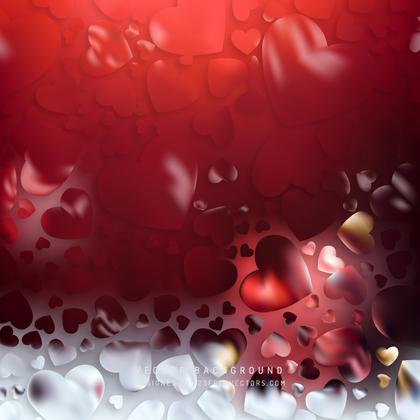 Abstract Valentines Day Red Heart Background