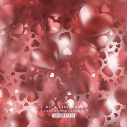 Red Valentine Heart Background