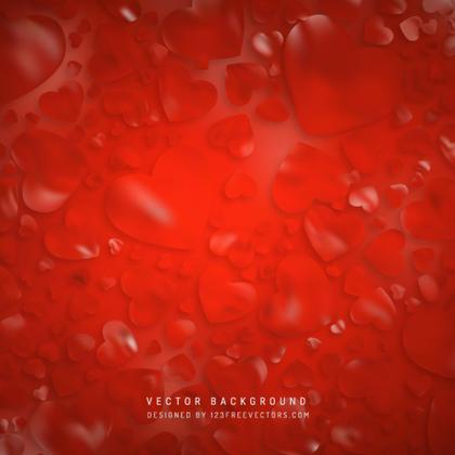 Abstract Valentines Day Red Heart Background
