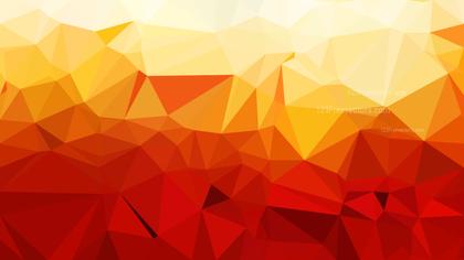 Abstract Red and Yellow Polygonal Background