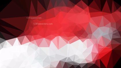 Abstract Red and White Geometric