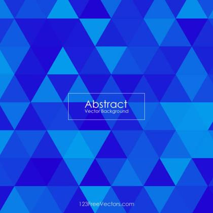Blue Triangle Background Vector