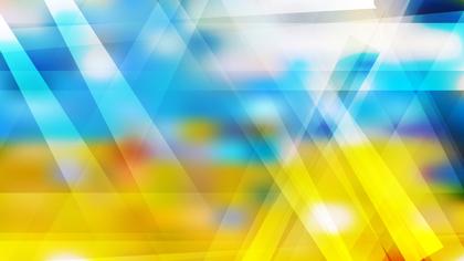 Blue Yellow and White Geometric Abstract Background Vector Image