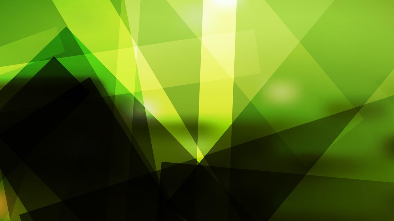 Geometric Green Abstract