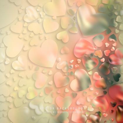 Abstract Romantic Hearts Background