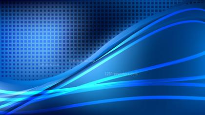 Abstract Blue Wavy Lines